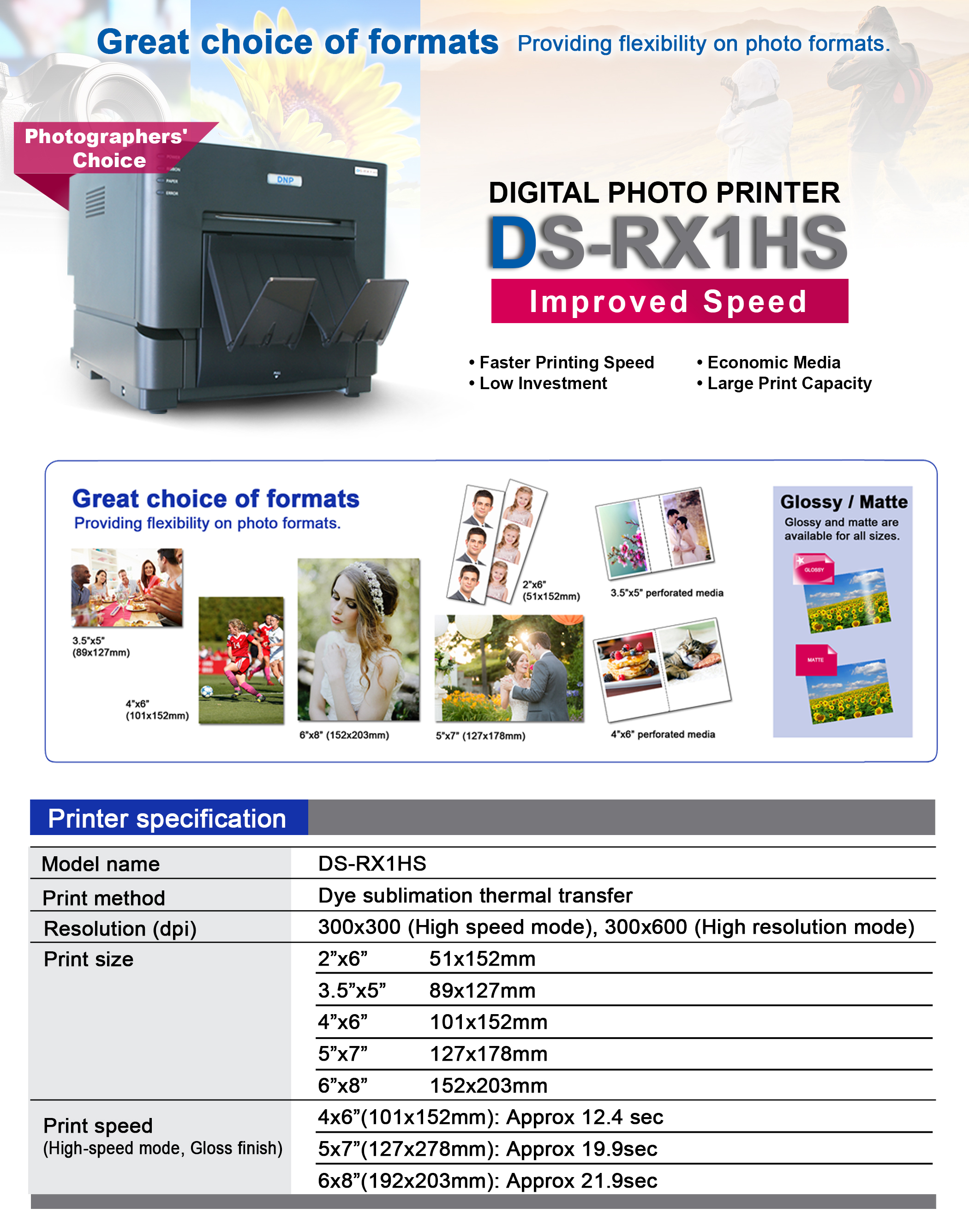 DNP RX1HS Photo Printer | Shopee Philippines