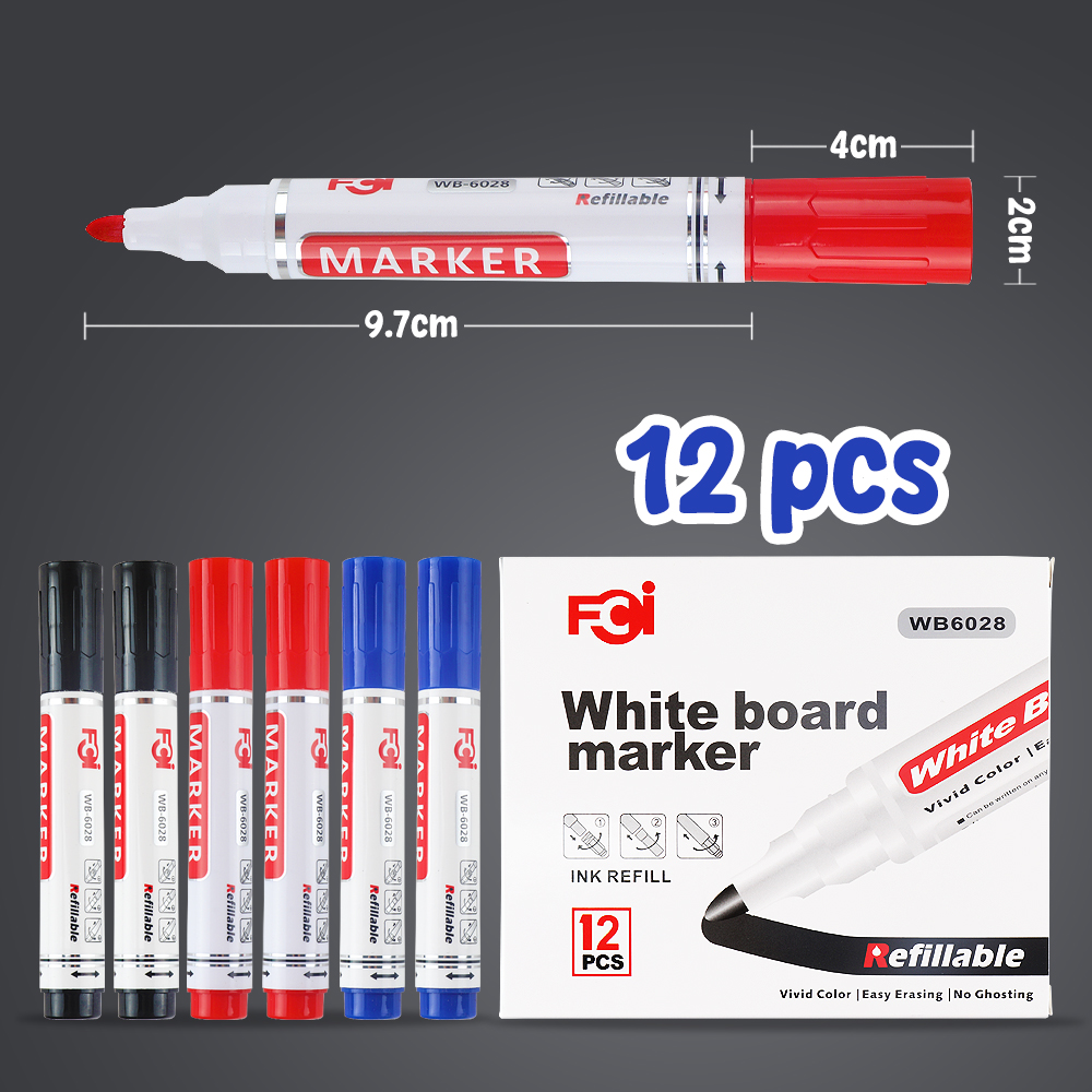 FCI White Board Marker Refillable Whiteboard with Large Capacity ...