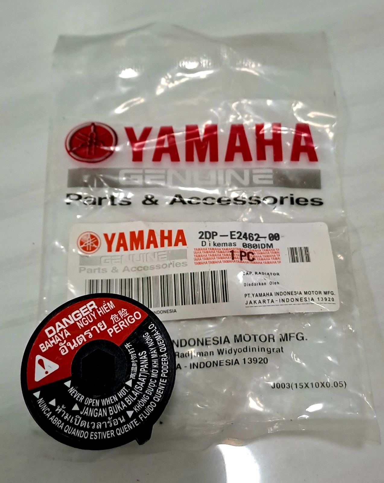 RADIATOR CAP YAMAHA NMAX v1 v2 AEROX v1 YAMAHA GENUINE PARTS 2DP-E2462 ...