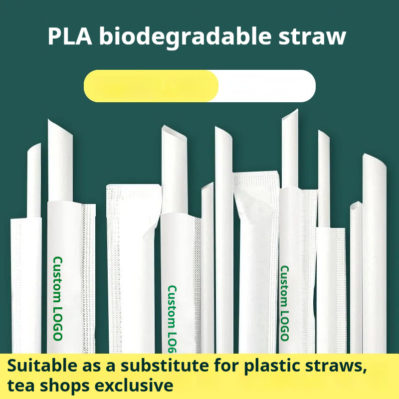 Sugar Cane Straw Wrap 6mm thin straw coffee straw biodegradable ...