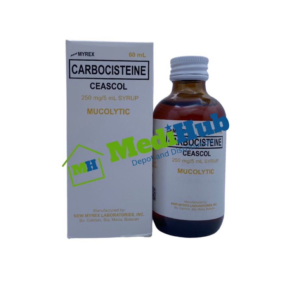 Carbocisteine 250mg/60ml syrup CEASCOL 144/c | Shopee Philippines