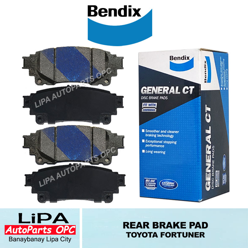 REAR BRAKE PAD TOYOTA FORTUNER 2018-2022 BENDIX or BOSCH | Shopee ...