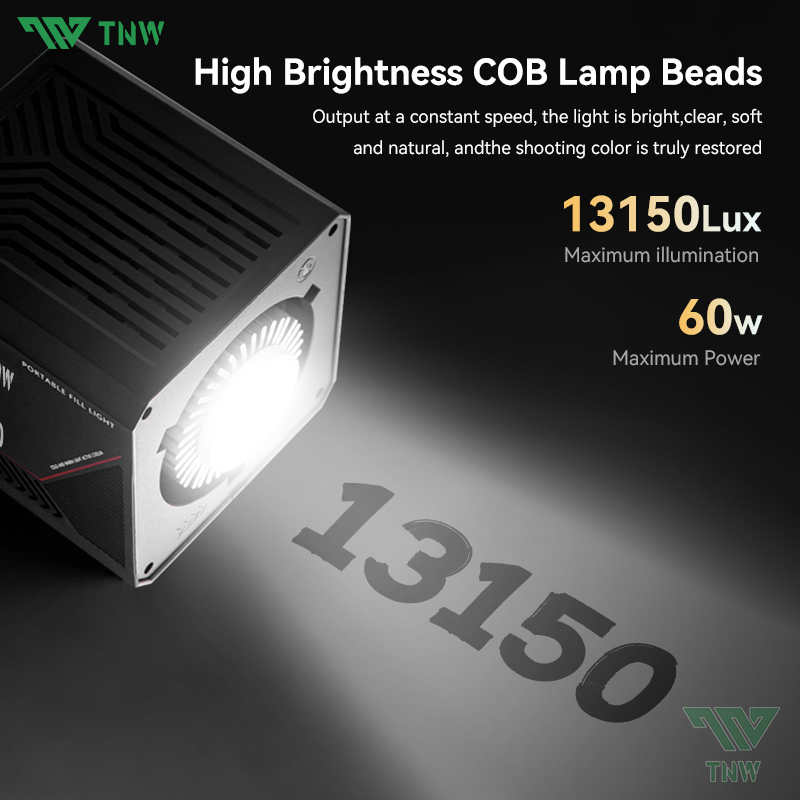 TNW Z60 LED Video Light 60W Handle Photography Light 2800K-6500K ...
