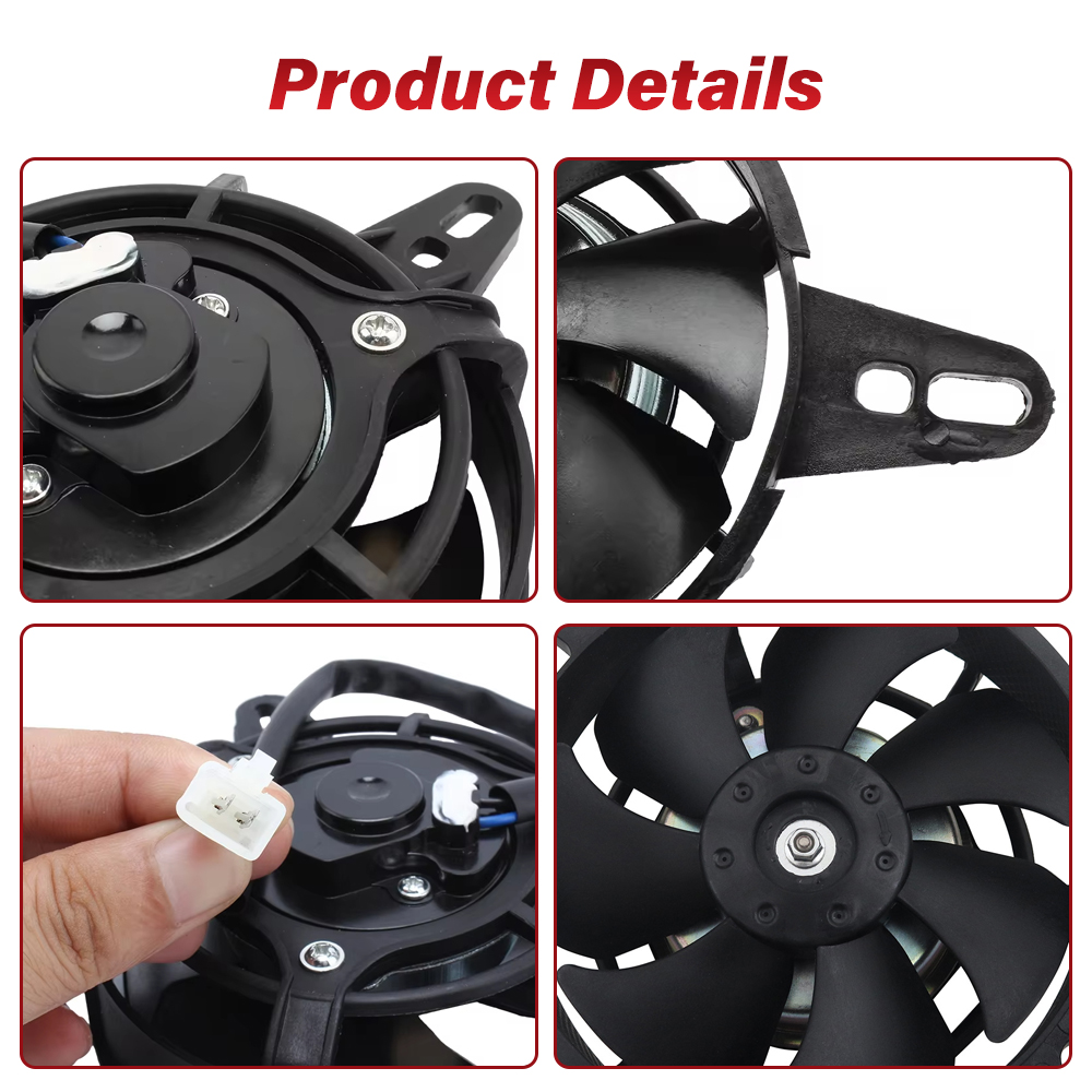 Motorcycle Cooling Fan 2pc Motorcycle Radiator Fan Oil Cooler Fan ...