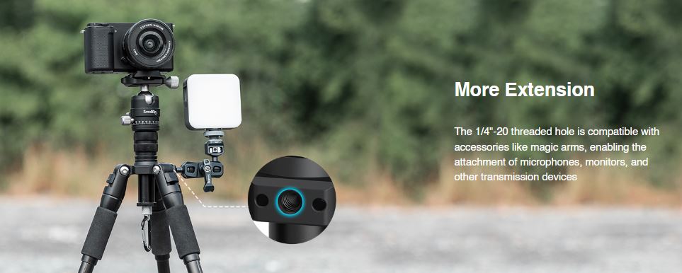 SmallRig VT-20 Aluminum Mini Camera Tripod with Smartphone Holder Arca ...