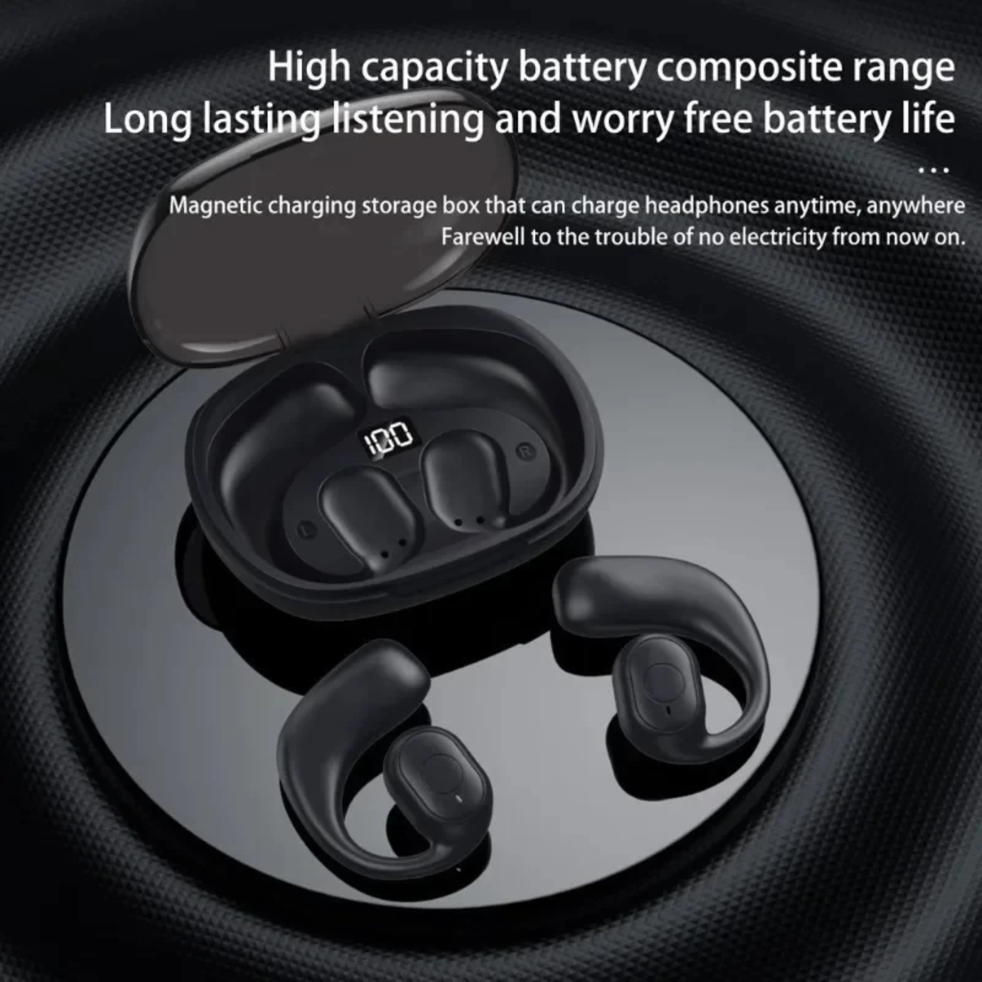 7520 OWS Bluetooth Earphones LED Display Wireless Headphones Noise