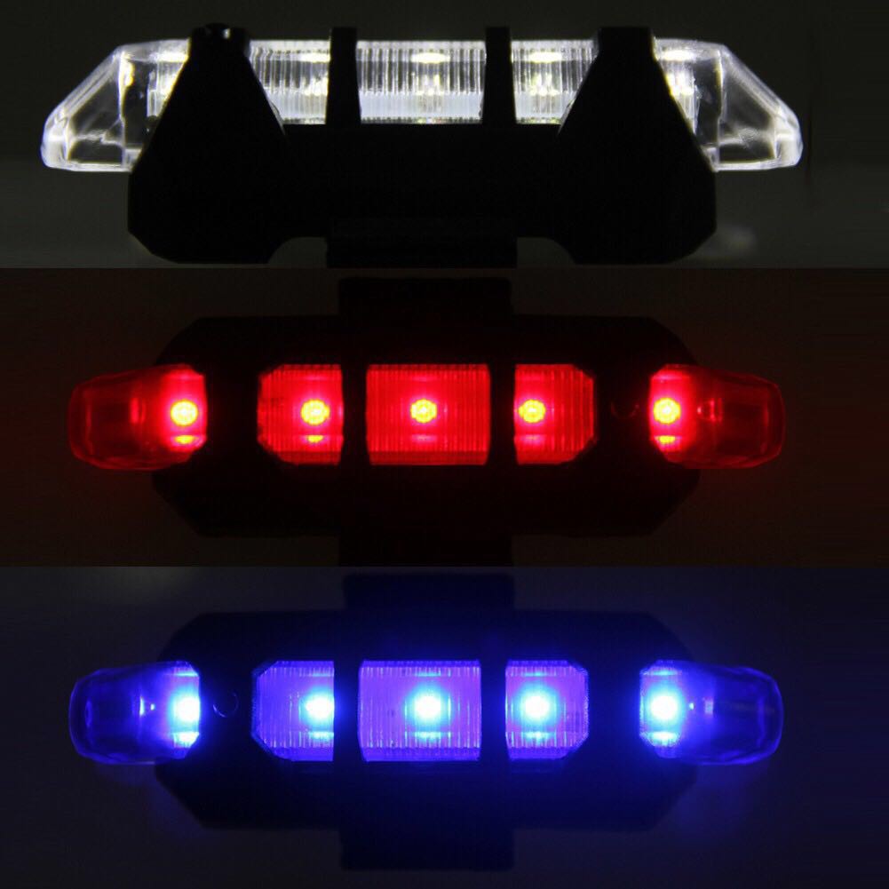 USB Rechargeable LED Bicycle Rear Taillight Waterproof Safety Warning