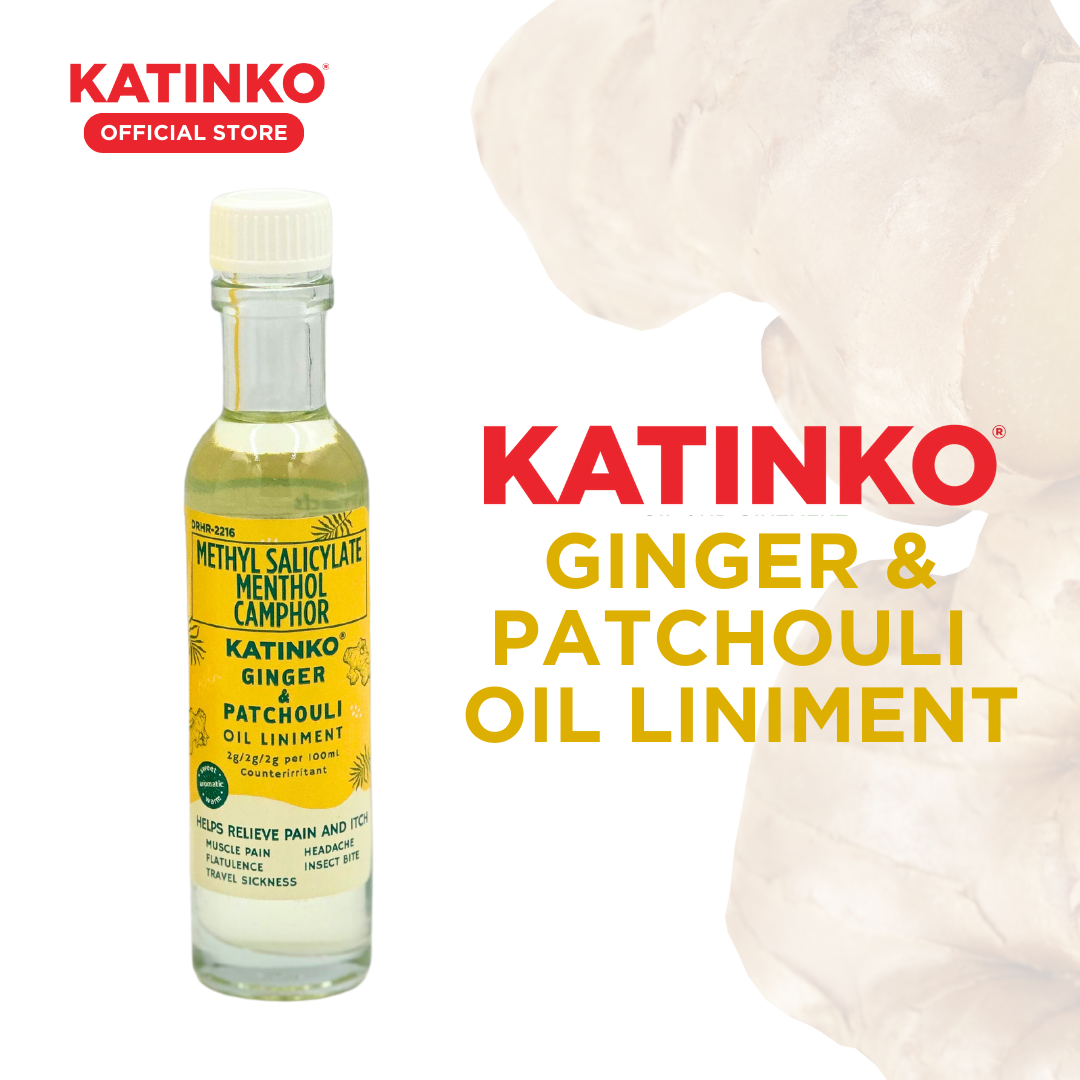 Katinko Scented Oil Liniments 35ml Ginger & Patchouli, Peppermint