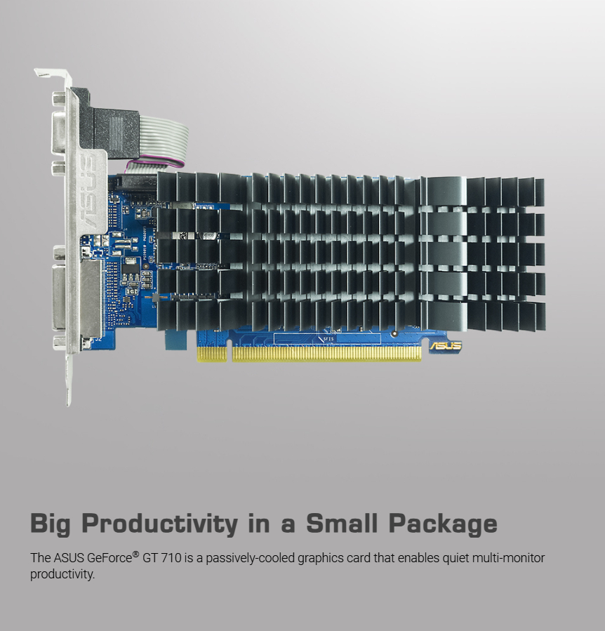 Asus GeForce GT 710 2GB GDDR5 EVO PCI Express Graphics Card