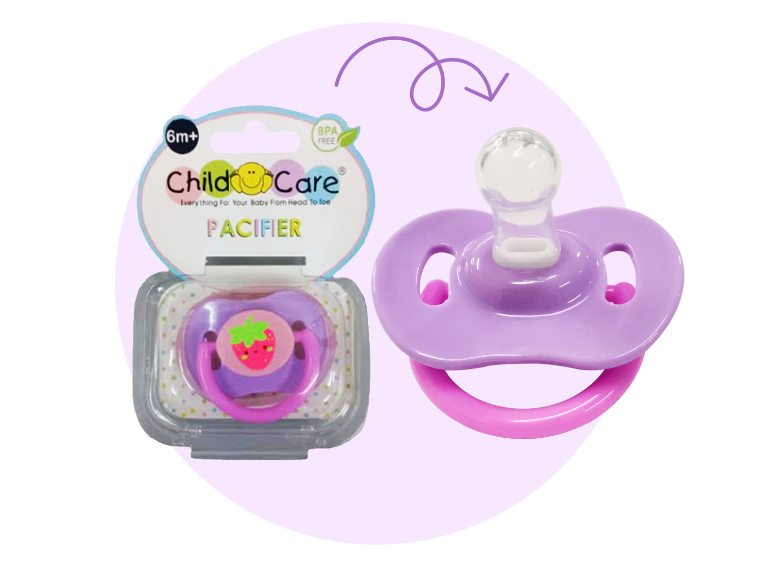 Child Care Infant Silicone Pacifier with Cover | Shopee Philippines