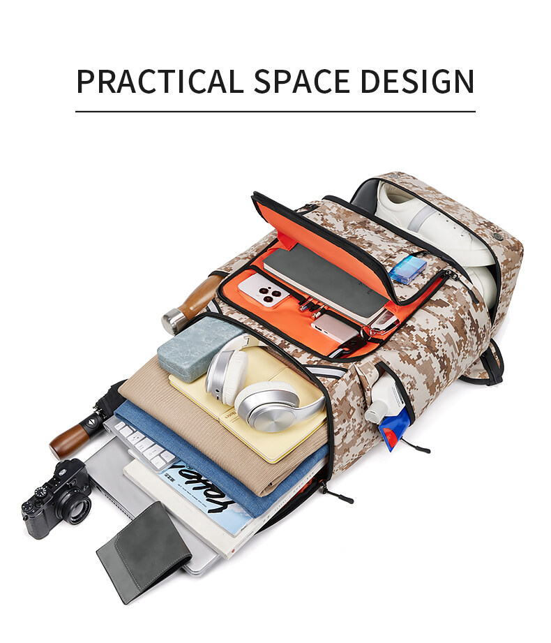 SeaChoice High Quality Large Camouflage Travel Backpack Bag Laptop ...