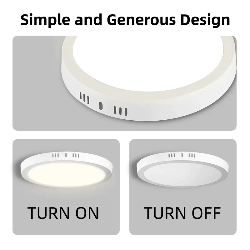 OOKAS Upgraded Pin Light Led Ceiling Light Surface Mounted Round Lamp ...