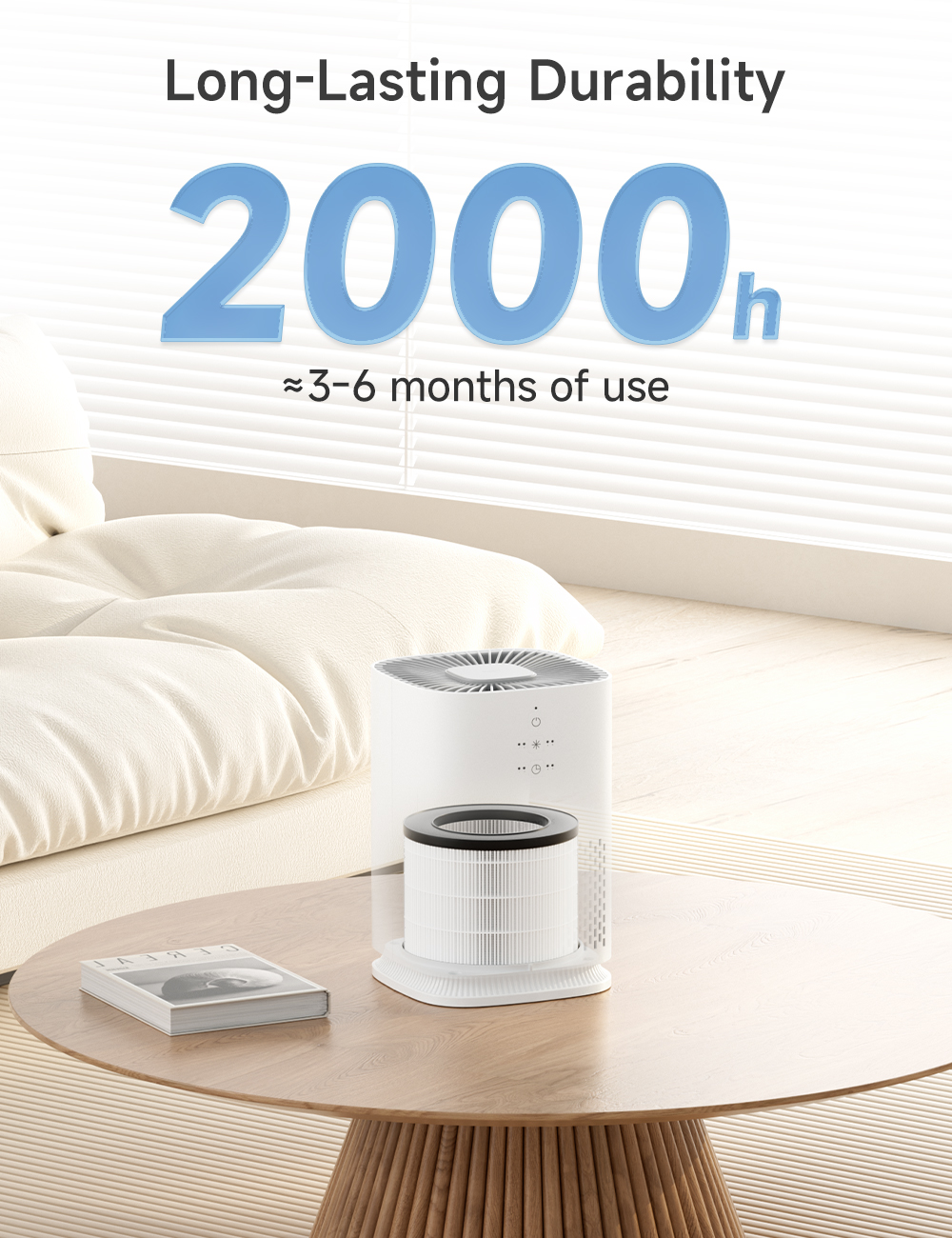 Simplus Air Purifier Filter HEPA H11 Remove Micron-Size Pollutants ...