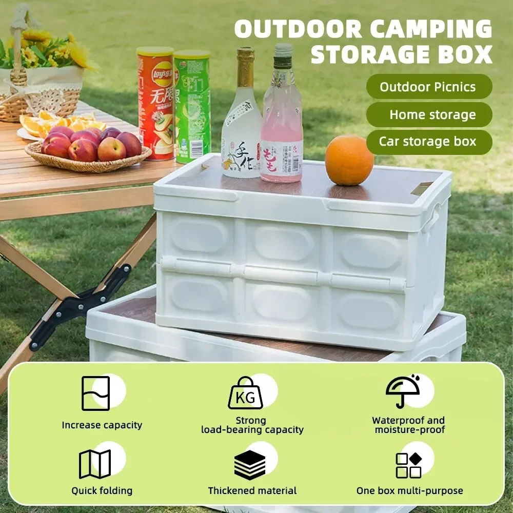 HOTJOY Outdoor Foldable Storage Box Multifunctional Camping Organizer ...