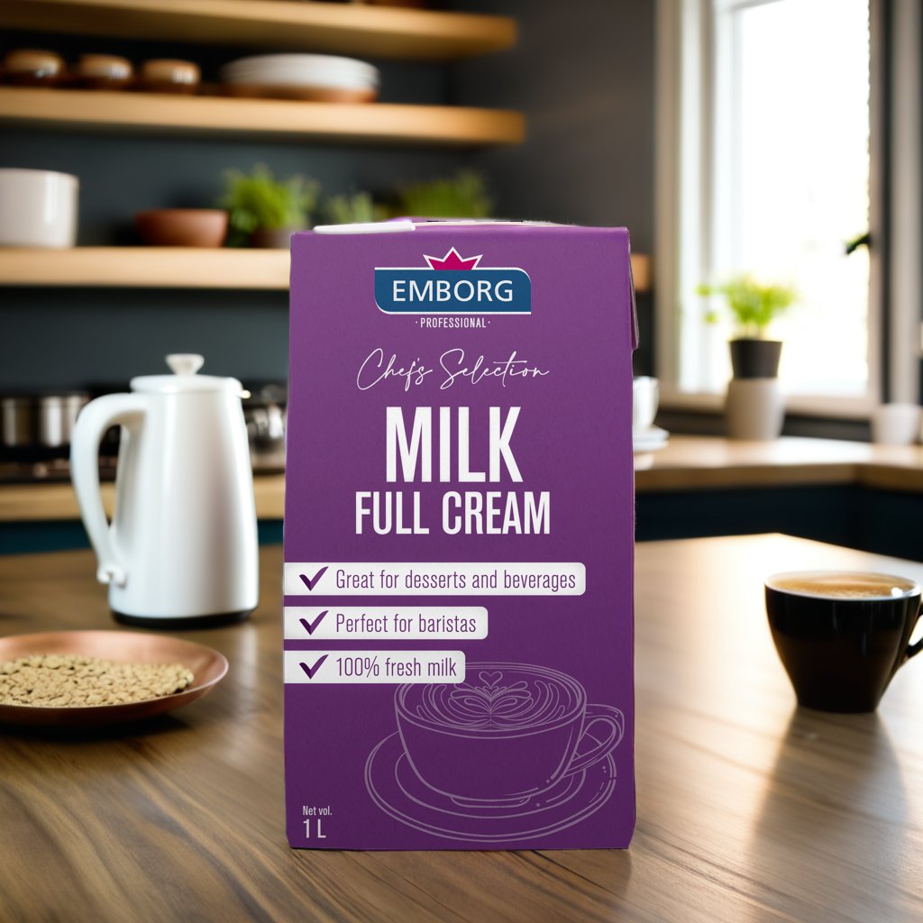 Emborg Full Cream Chef's Selection 1L Experience the Creamy Goodness of ...