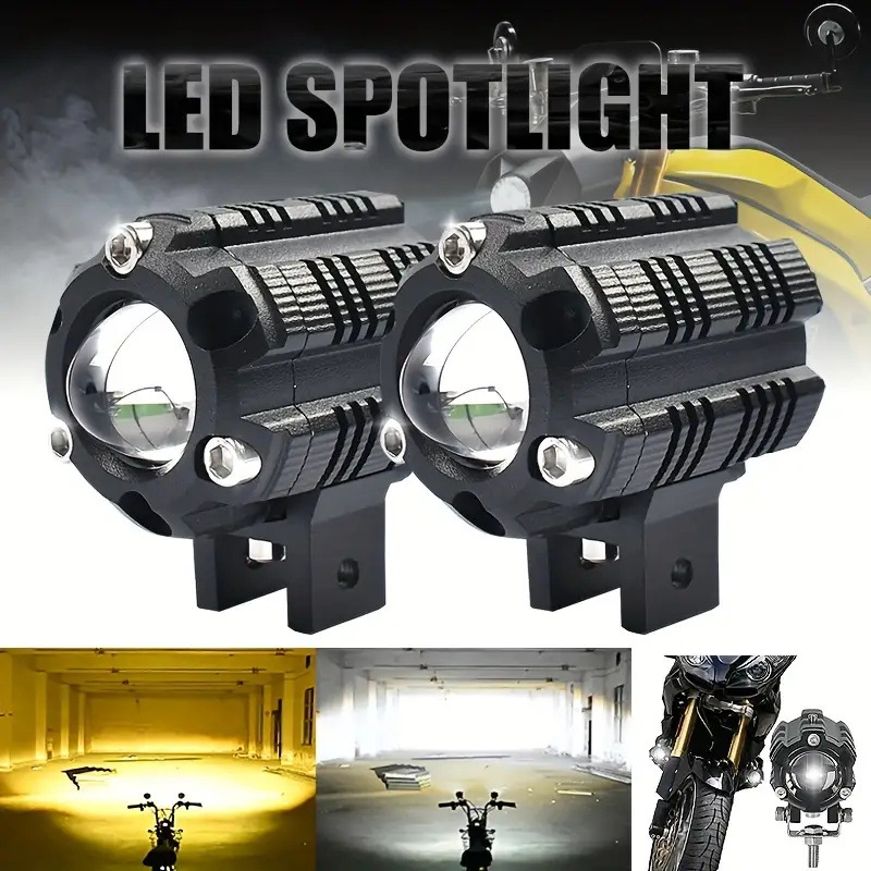 Mini Driving Light V6 High and Low Beam White and Yellow Single And ...