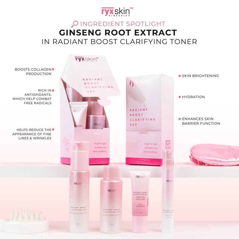 RyxSkin RADIANT BOOST Clarifying Skincare Set – K-Beauty for Glowing ...