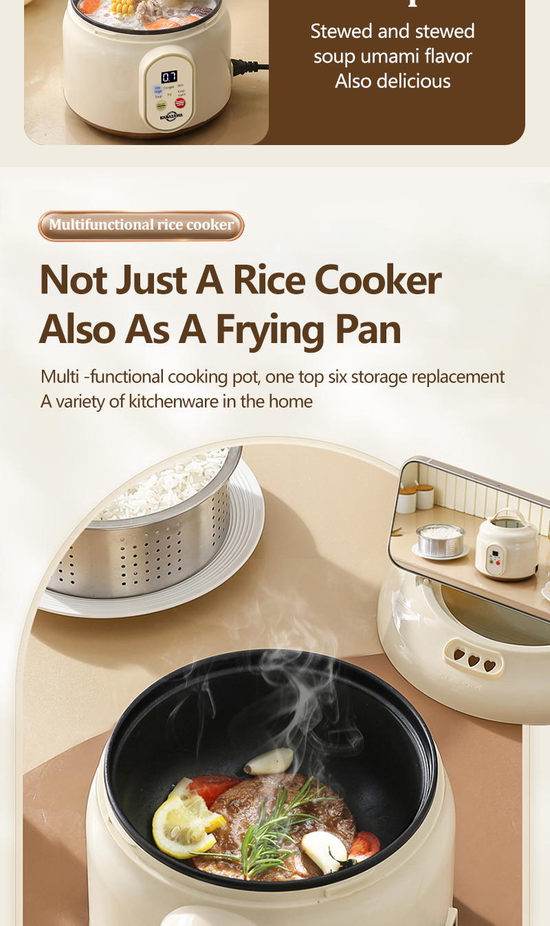 KANAZAWA Multifunctional Rice Cooker 2L Low Sugar Non -Sticky With ...