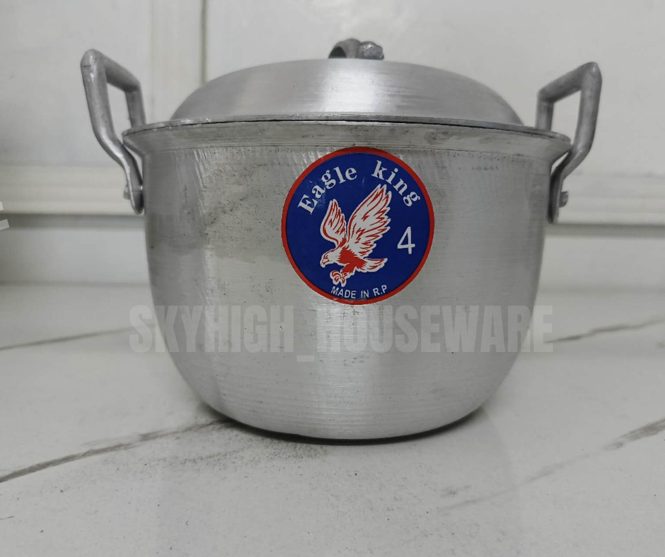 ORIGINAL EAGLE KING HEAVY DUTY DOUBLE HANDLE SMALL CALDERO / CASSEROLE ...