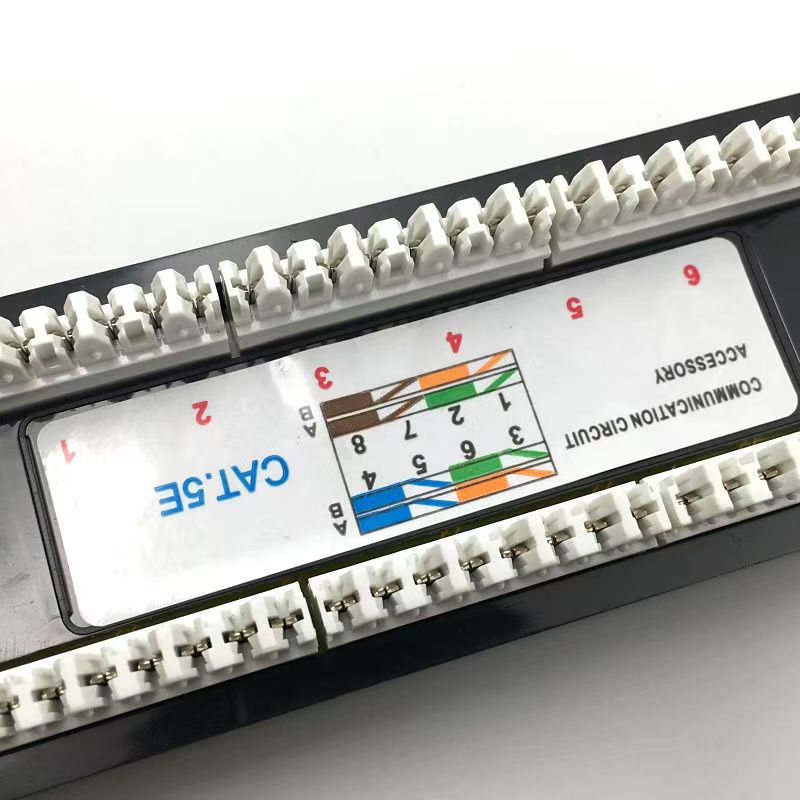 24/48 port Network Distribution Frame CAT5E CAT6 Frame with Cable ...