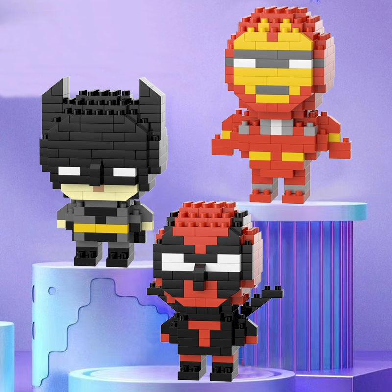 【DUZ】The Avengers Mini Block Building Blocks Cute Cartoon Character ...