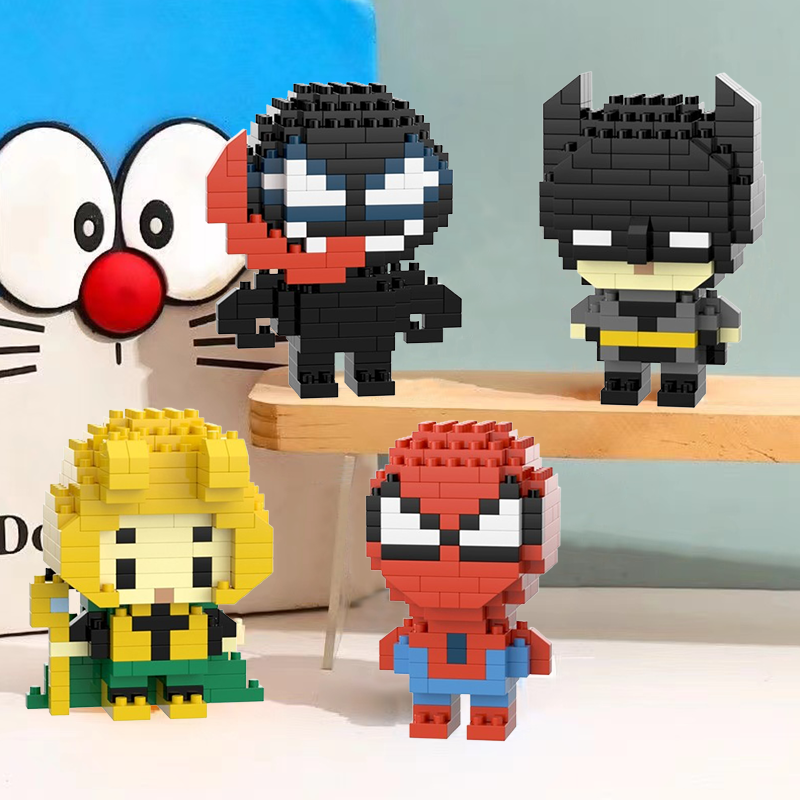 【DUZ】The Avengers Mini Block Building Blocks Cute Cartoon Character ...