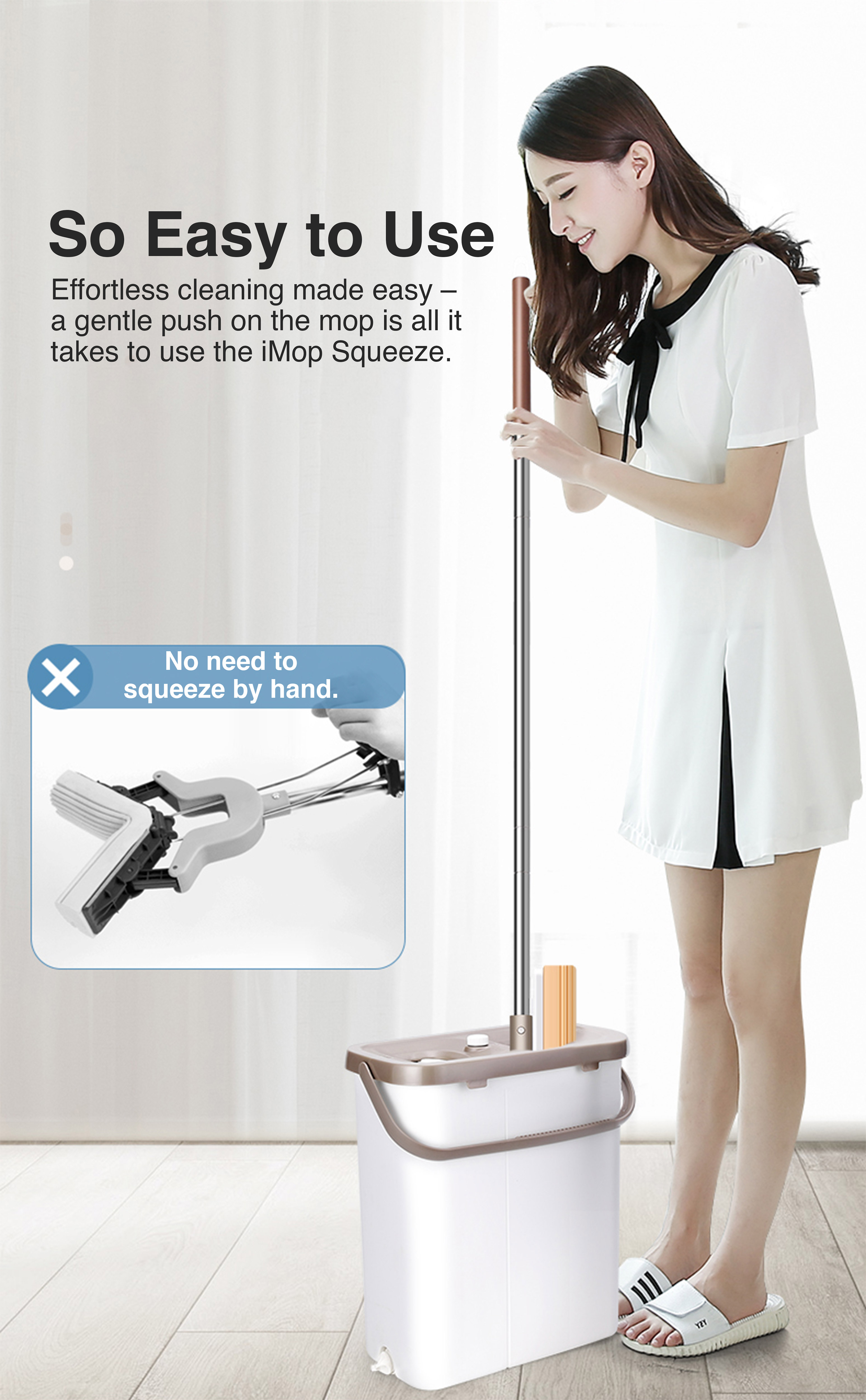 iMop Squeeze PVA Floor Mop Complete Set IMOP-S | Shopee Philippines