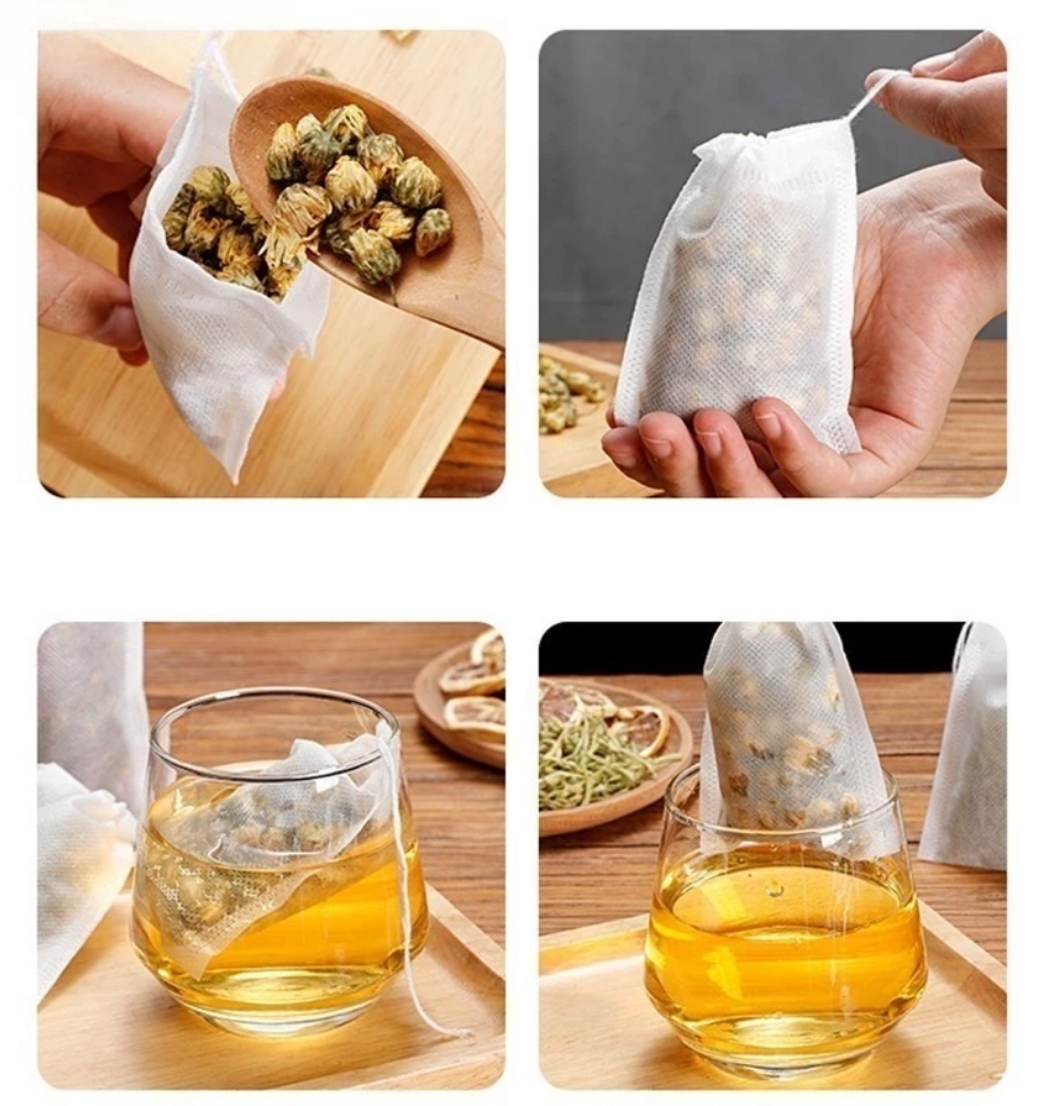 Tea Bags w/ string 100pcs, 7 Sizes, Filter, Large size, Tea, ,Herbal ...