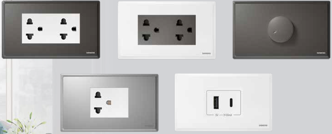 SIEMENS Data Outlet Network RJ45 for CAT6 & CAT5e with frame set (White ...