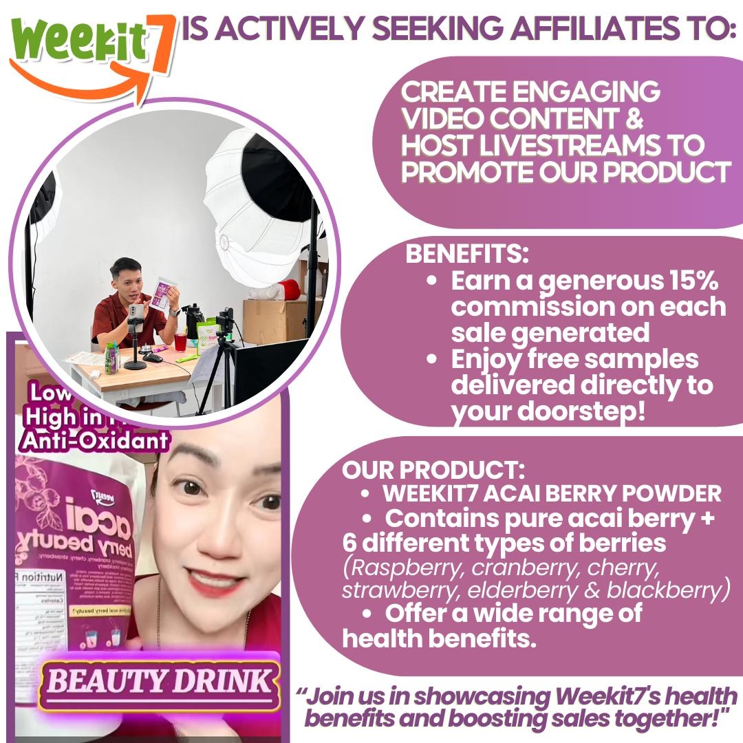 Weekit7 7 in 1 Mixed Berry Powder Boosts Immunity Supports Sleep 100% ...