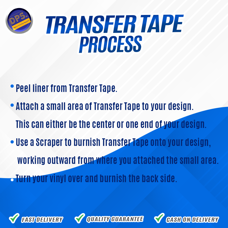 DPS Transfer Tape for Decals / Sticker Labels 2, 4 and 6 Inches x 100 ...