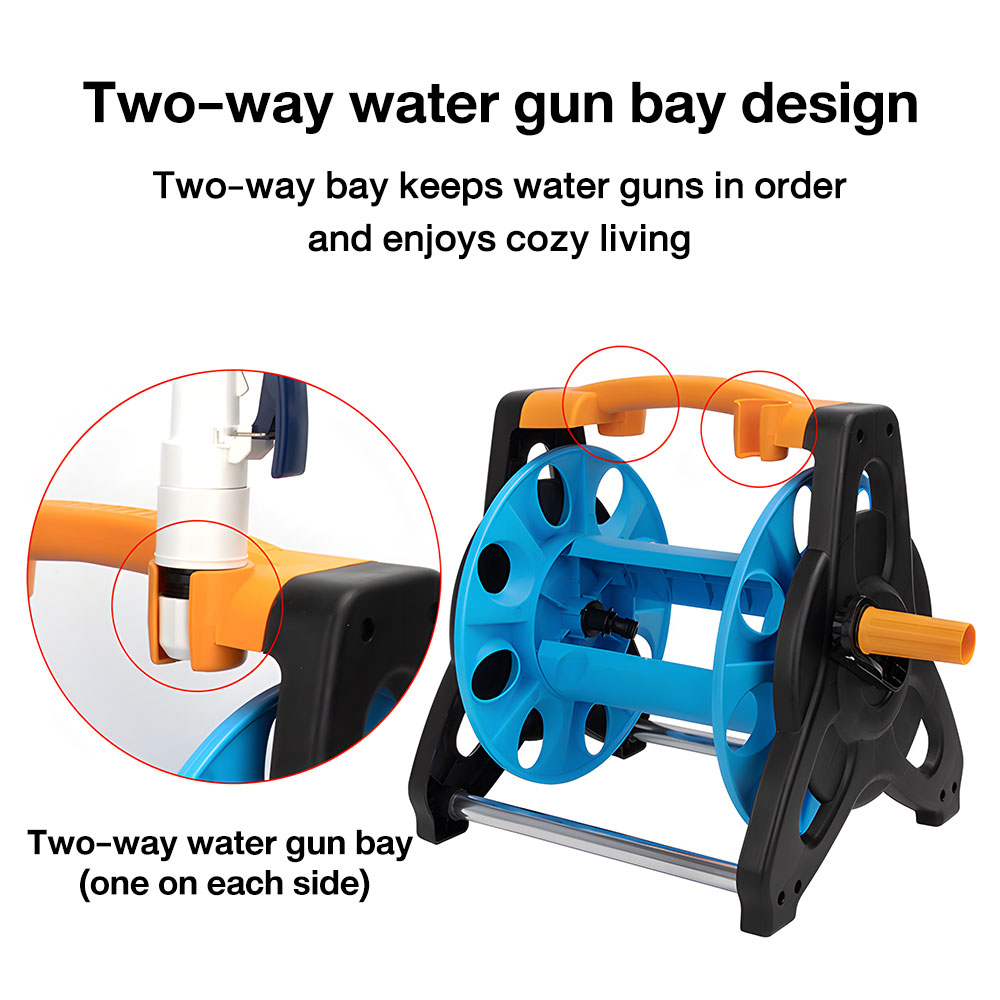 Portable Garden Hose Holder Stand Reel Cart Water Pipe Storage Rack ...