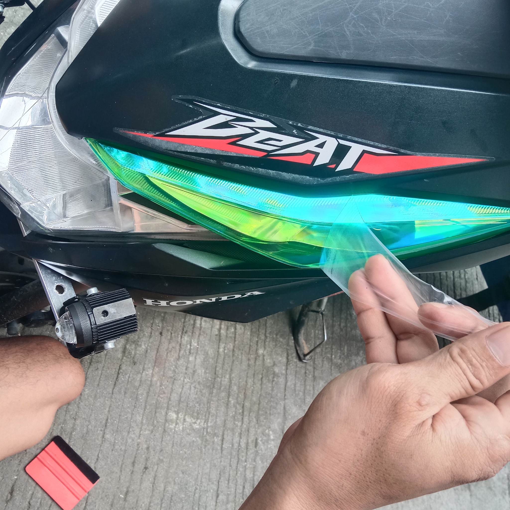 HONDA BEAT Fi V2 KILAY TINT W/ FREE KALMOT STICKER | Shopee Philippines