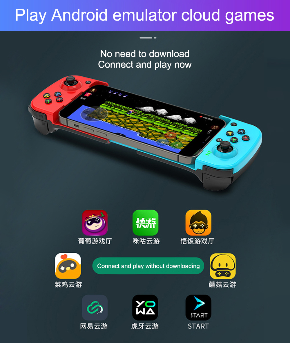 D3 game controller wireless bluetooth 5.0 gamepads for android ios ...