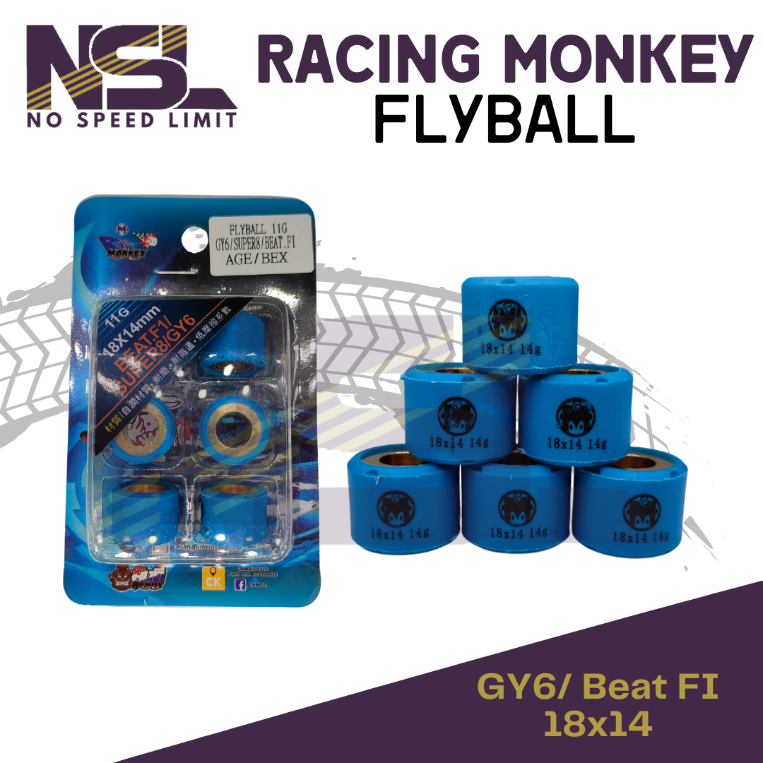Racing Monkey Flyball GY6 V1 V2/Super8/BEAT FI/ Rusi Gala Royal Venus ...