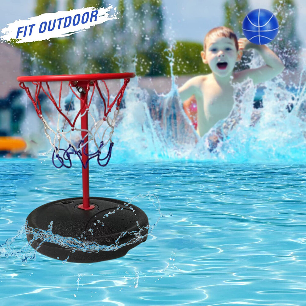 PVC Poolside Basketball Hoop Outdoor Indoor Swimming Pool Basketball ...