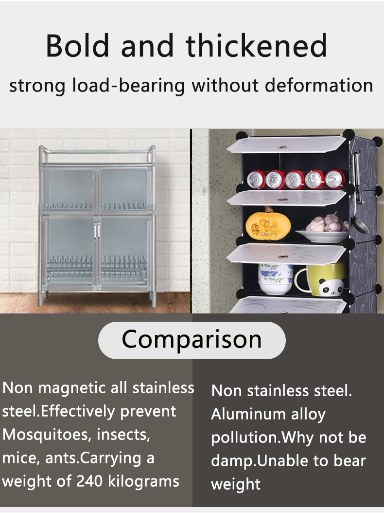 2/3 Layer Aluminum alloy storage rack with Drain basket kitchen storage ...
