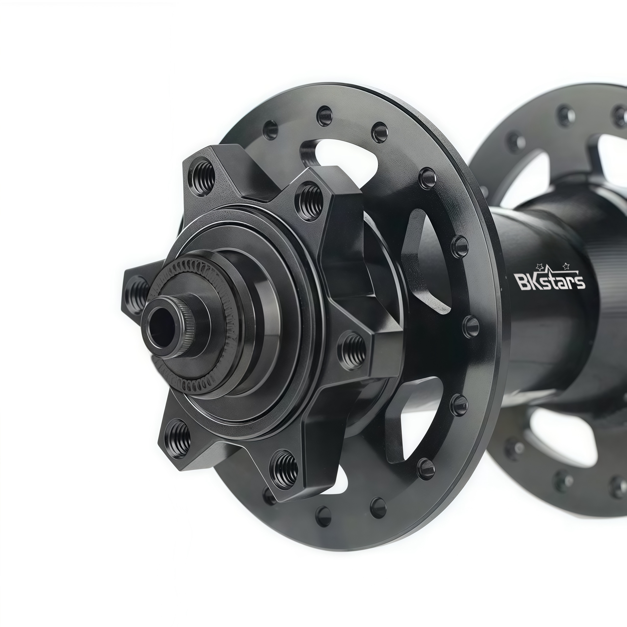 thumbnail image 2 of MIRODO Mountain Bike Front Rear Hubs 36 Holes Aluminum Alloy Disc Brake Hubs Quick Release 100/135mm Thru Axle 100/142mm 6-Pawls 120-Clicks 2/4 Bearings For HG 7-12 Speed Cassettes(Black,QR/Front 2 of 12