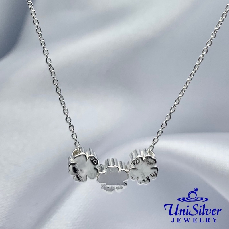 Unisilver 925 Sterling Lucky Clover Pendant Necklace-Women's Necklace ...