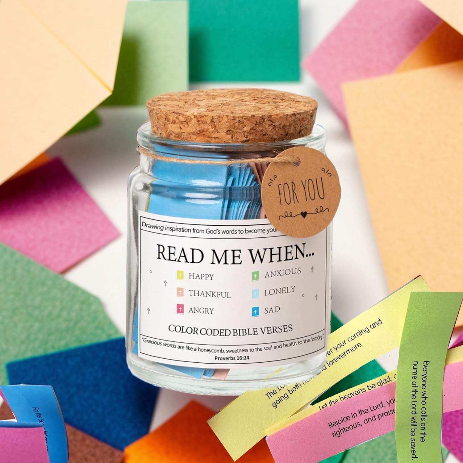 Bible Verse Jar Prayer Cards with Emotional Support Scriptures ...