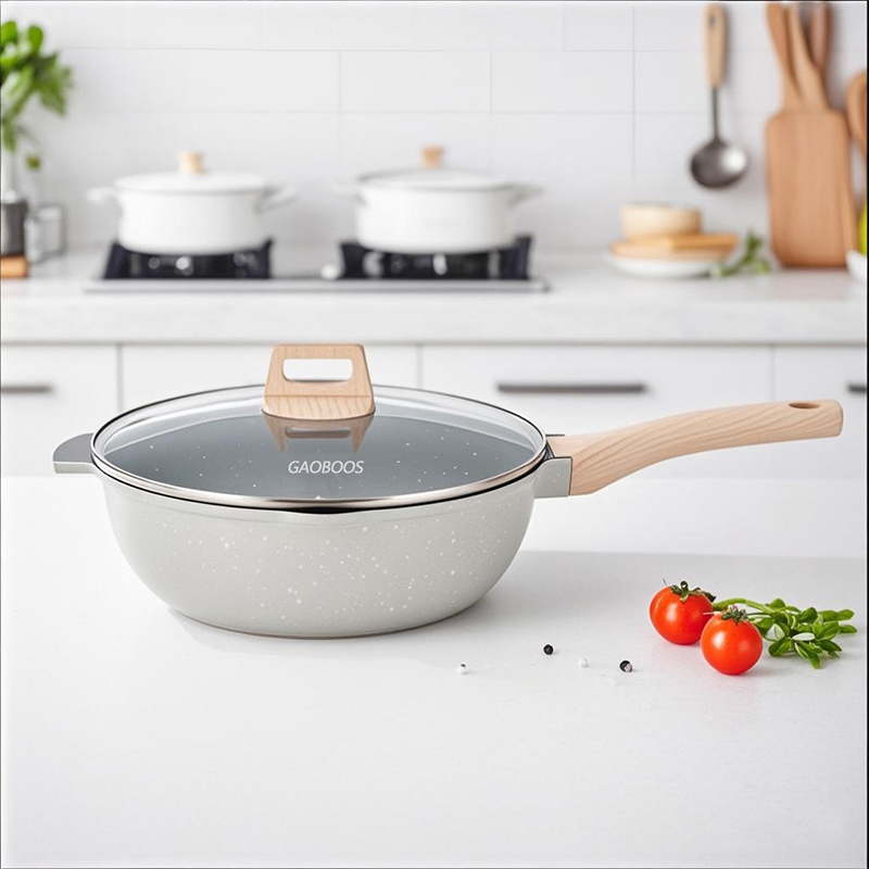 GaoboosNon-Stick Pan Set 4/5Pcs Upgrade Ceramic Coated Cookware ...