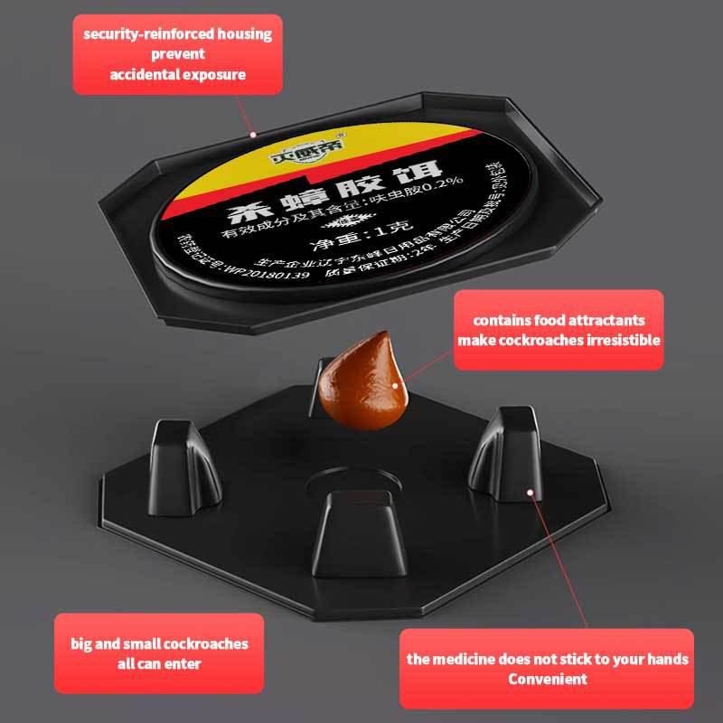 12Pcs Cockroach Killer Roach Traps Roach Bait Roach Motel Cockroach ...