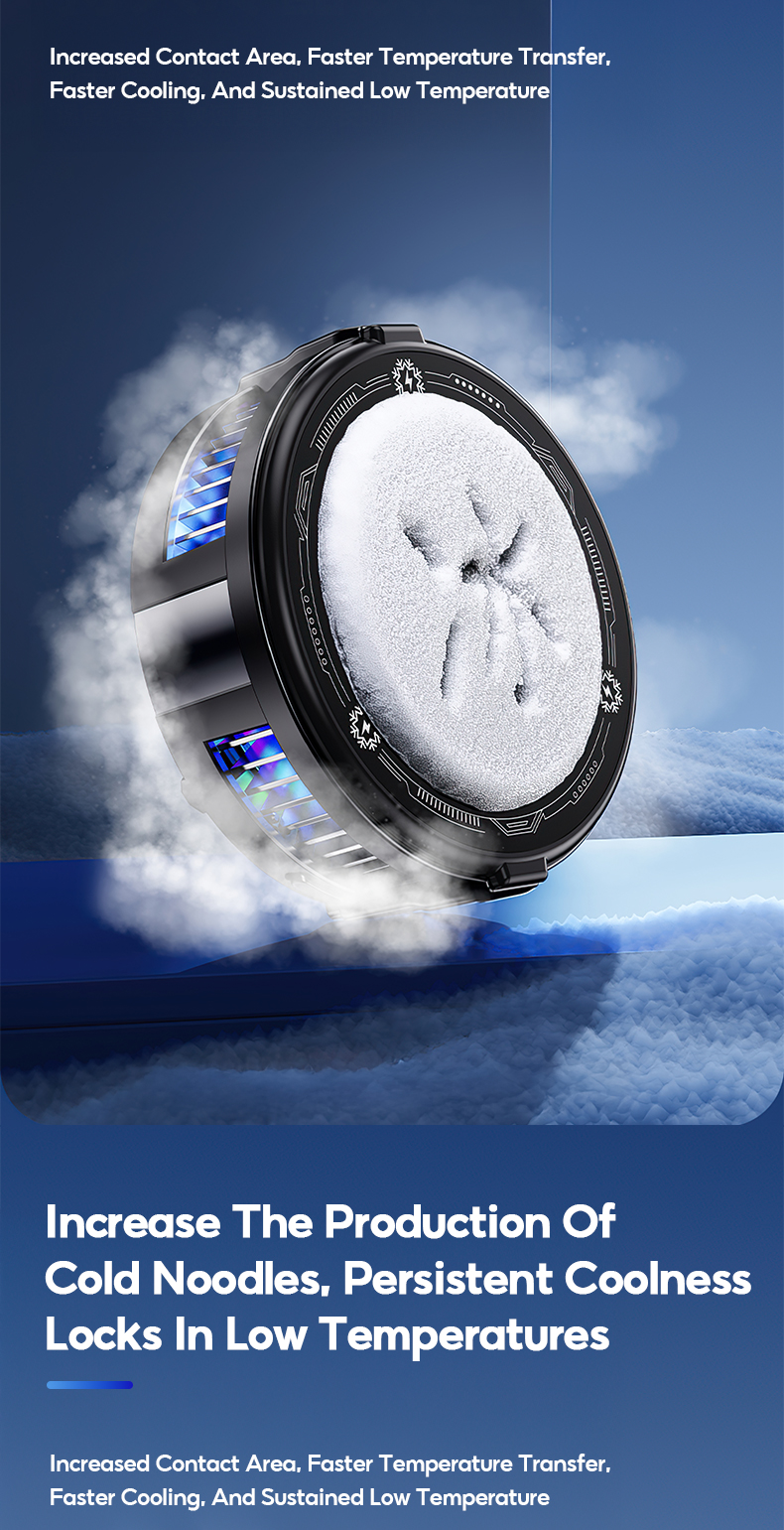 MODOFO Semiconductor Magnetic Mobile Radiator Ice Making Three-Speed ...