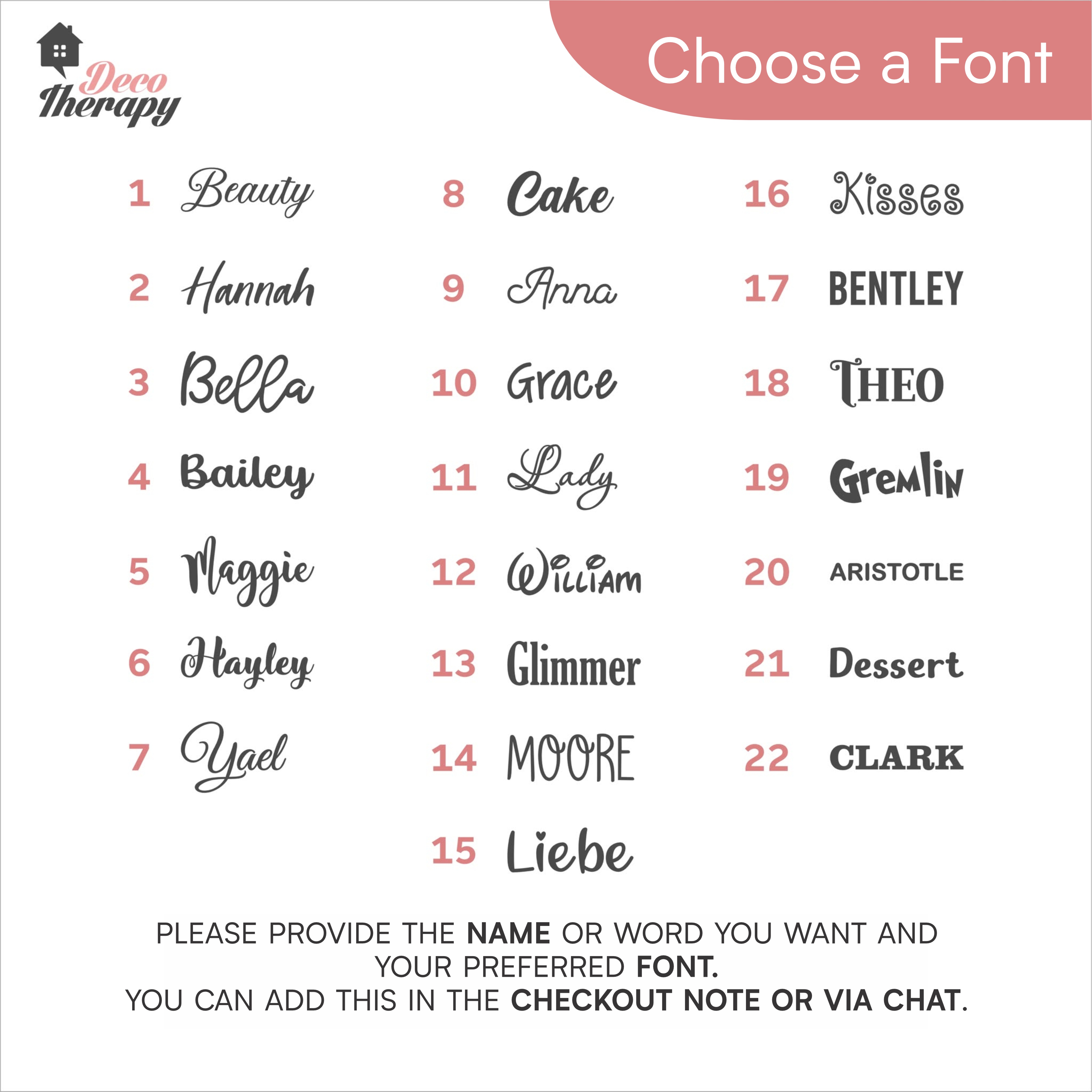 Customized Name Design Wall Sticker Decotherapy | Shopee Philippines