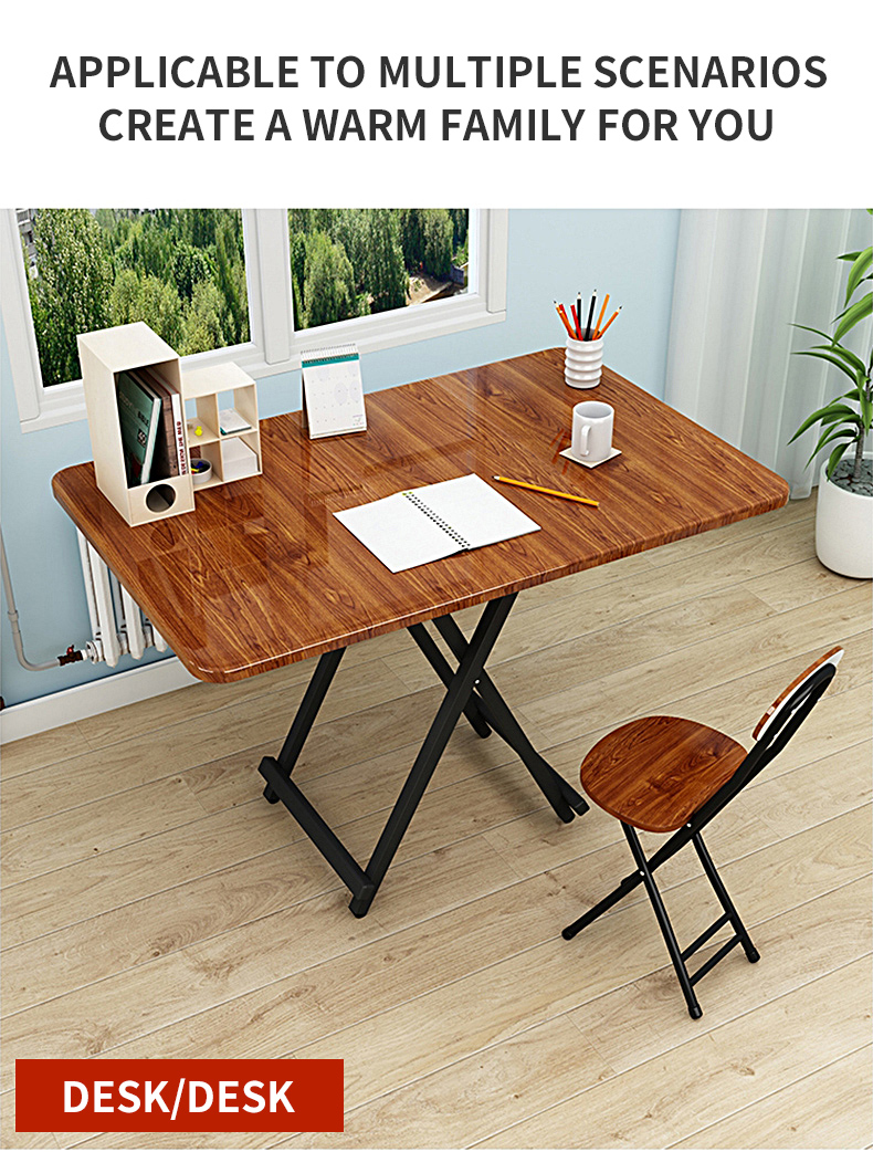 Folding Table Portable Fashion Household Table Save Space Study ...