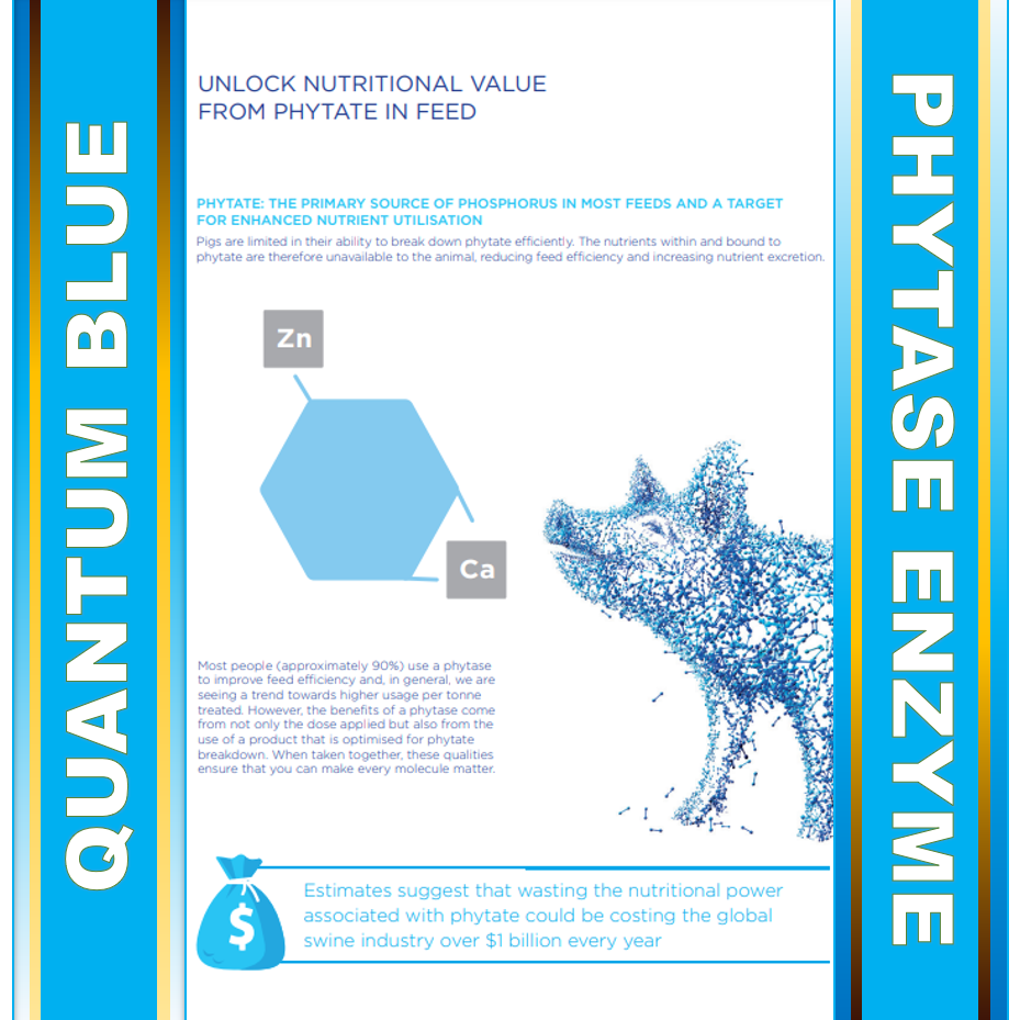 QUANTUM BLUE - PHYTASE ENZYME FEED PREMIX (500 GRAMS REPACKED) | Shopee ...