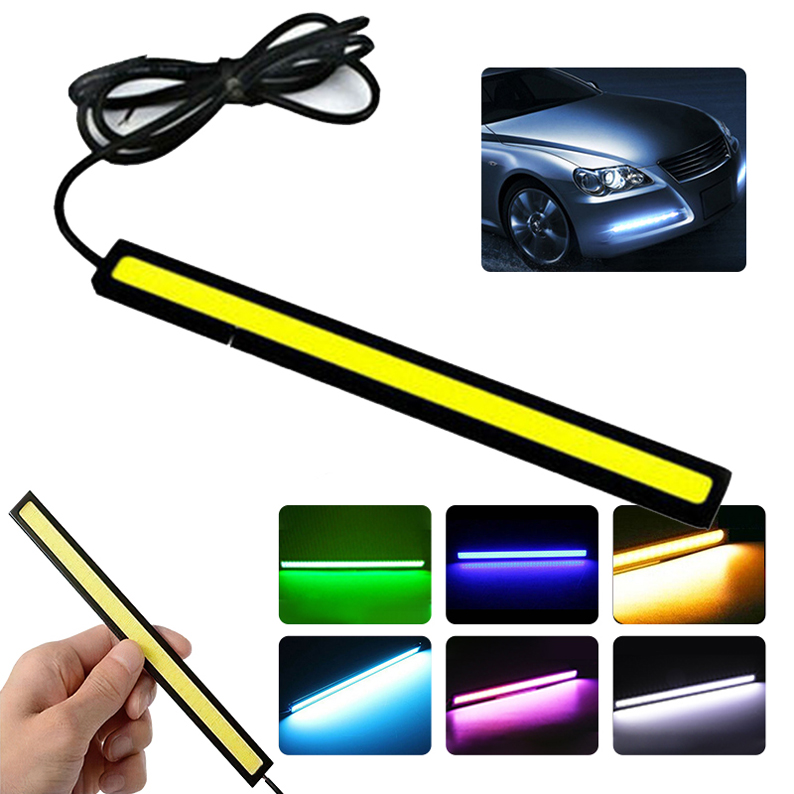 1pc Car Daytime Running Light 17CM DRL COB Waterproof Super Bright ...