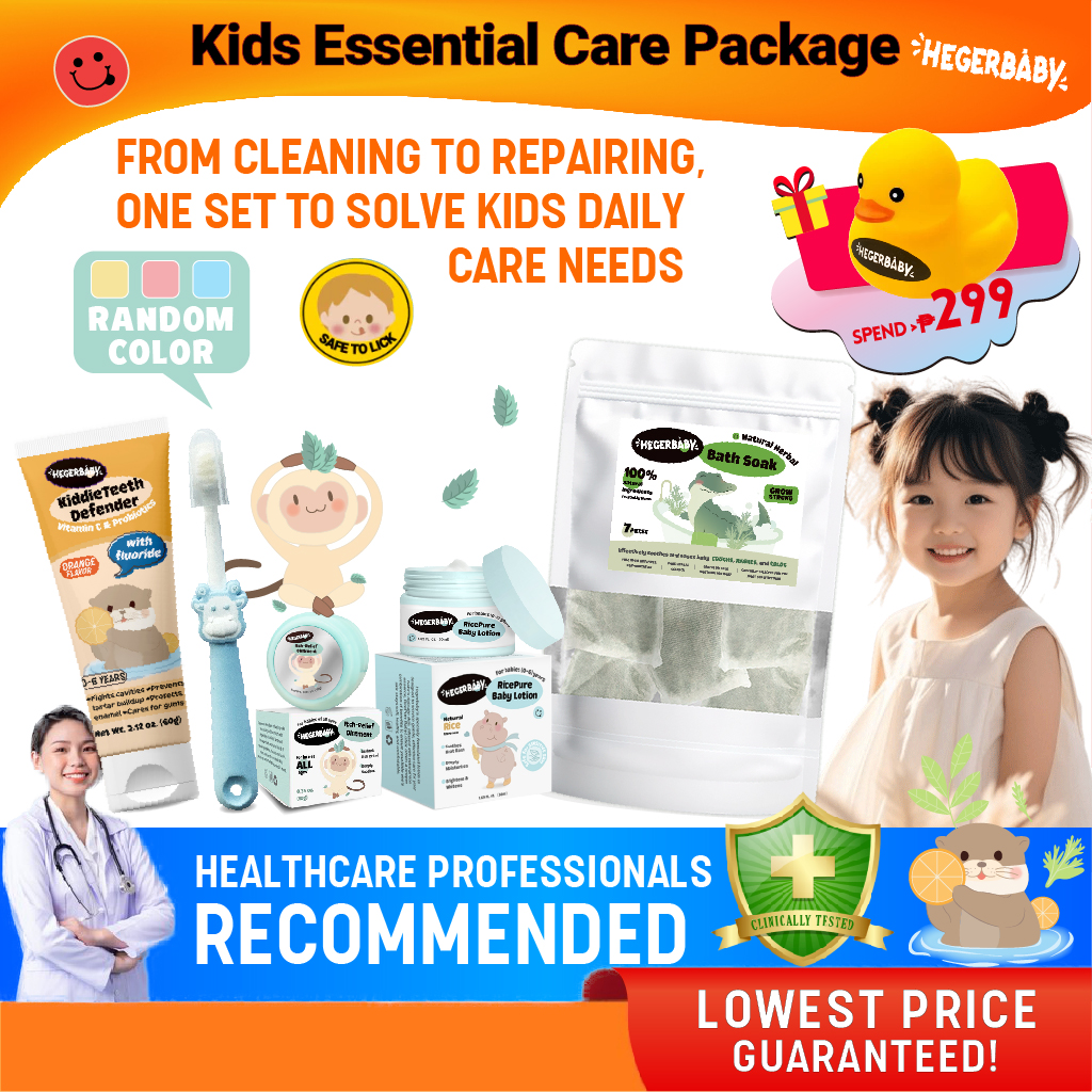 Hegerbaby Toothpaste + Bath Soak + Soothing Balm + Baby Lotion ...