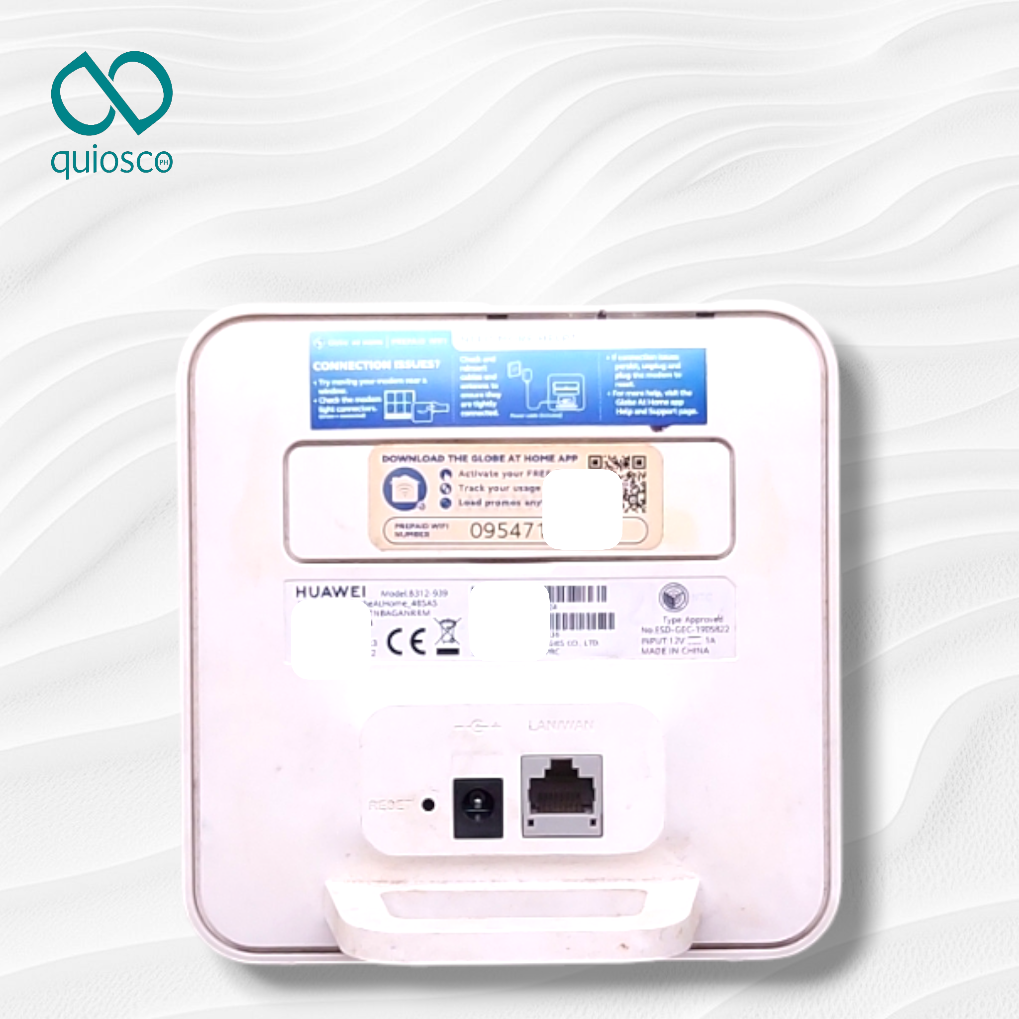 Globe AT HOME Prepaid WiFi Model HUAWEI B312-939 Modem as WiFi Extender ...