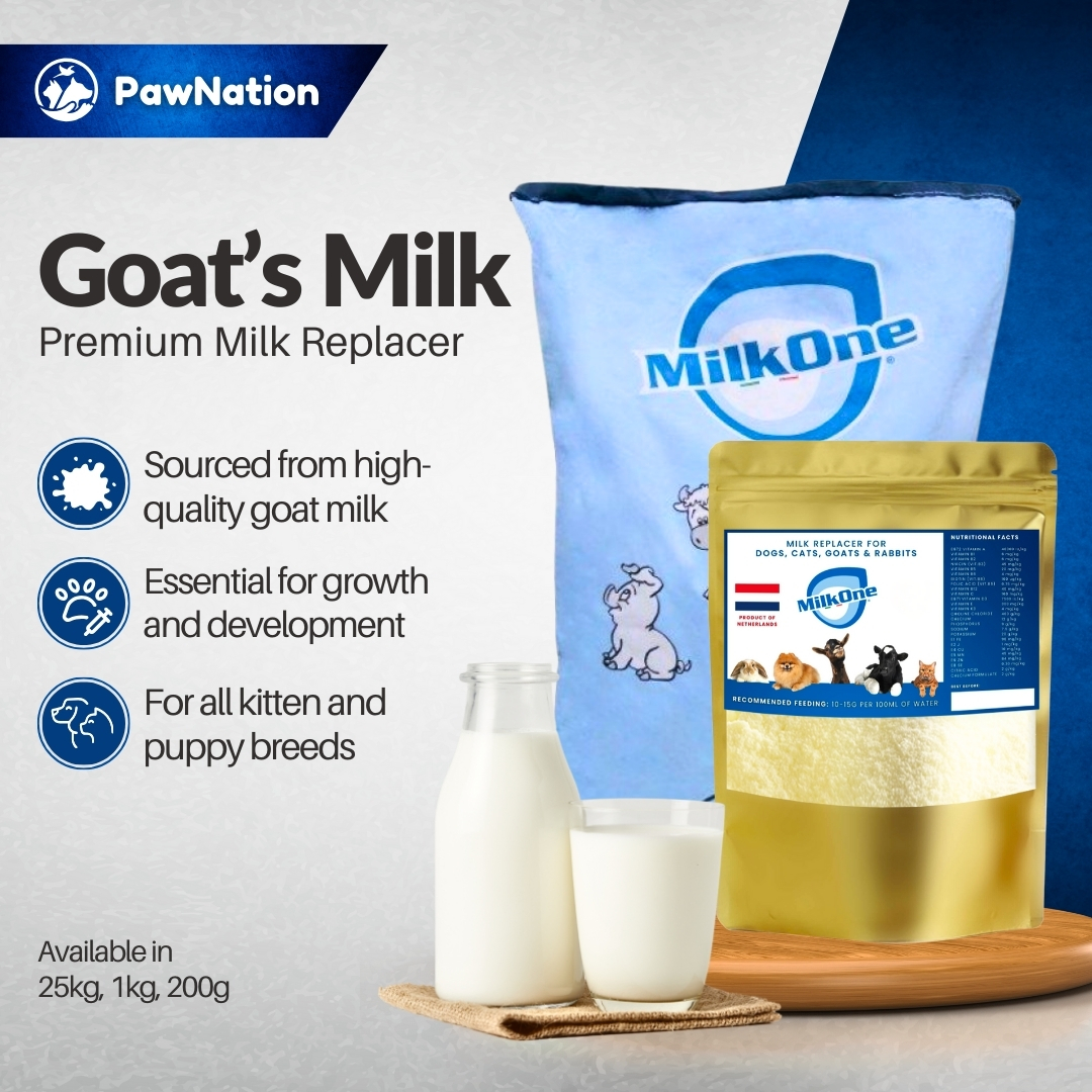 Curated visual reference: Cat Milk Replacement With Goat Reference: Milk One Goat S Milk Replacer Powder Supplement 1Kg Immunity
